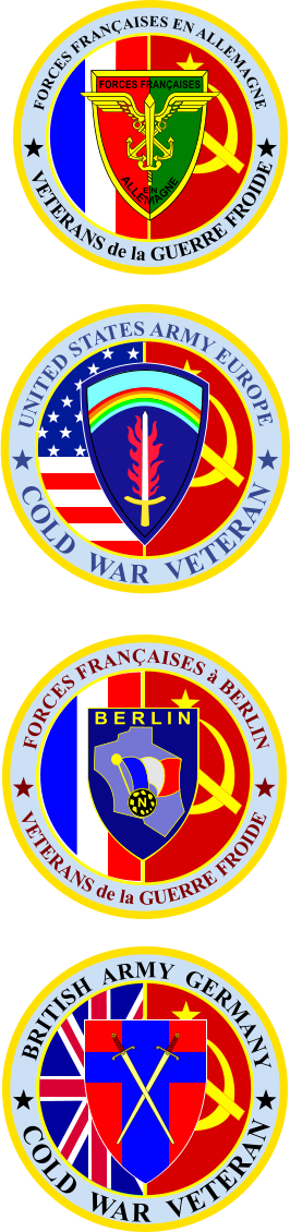 FORCES FRANÇAISES à BERLIN VETERANS de la GUERRE FROIDE N B E R L I N VETERANS de la GUERRE FROIDE FORCES FRANÇAISES EN ALLEMAGNE FORCES FRANÇAISES ALLE M AGNE EN UNITED STATES ARMY EUROPE COLD  WAR  VETERAN COLD  WAR  VETERAN BRITISH  ARMY  GERMANY